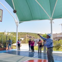 Inauguración de la cancha deportiva de usos múltiples de la Universidad Tecnológica de La Paz